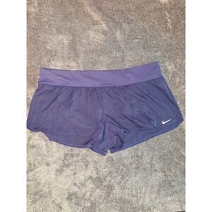 Nike Swim Board Shorts Womans XXL Navy‎ Swim Bottoms Active Athlesier